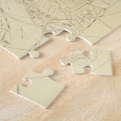  kaart van Bar Harbor Maine (1897) Legpuzzel (Zijkant)