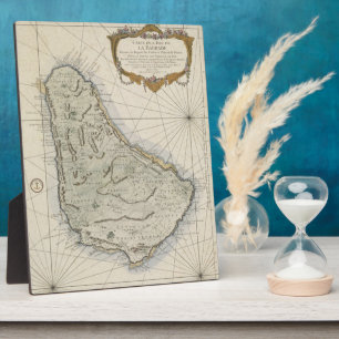  kaart van Barbados (1758) Fotoplaat