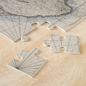  kaart van Barbados (1758) Legpuzzel (Zijkant)