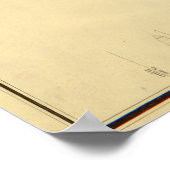  kaart van Barbados (1846) Poster (Hoek)