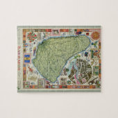  kaart van Barbados Legpuzzel (Horizontaal)