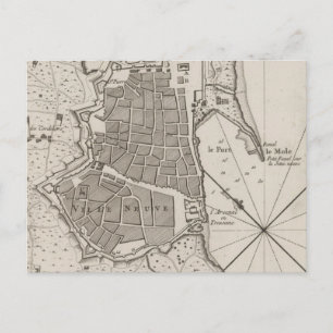  kaart van Barcelona Spanje (1764)