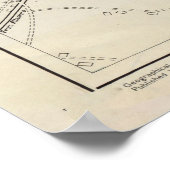 kaart van Bari Italië (1943) Poster (Hoek)