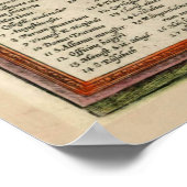 kaart van Bazel Zwitserland (1572) Poster (Hoek)