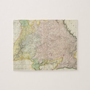 kaart van Beieren Duitsland (1814) Legpuzzel