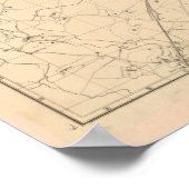  kaart van Belfast Ireland (1913) Poster (Hoek)