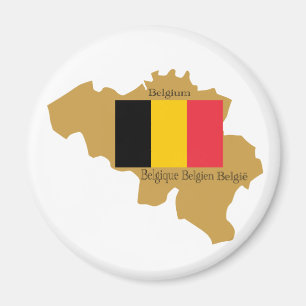 Kaart van België Magnet Magneet