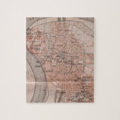 kaart van Belgrado Servië (1905) Legpuzzel (Verticaal)