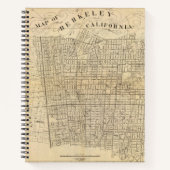 Kaart van Berkeley, Californië Notitieboek (Voorkant)