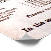 kaart van Berlijn Duitsland (1870) Poster (Hoek)