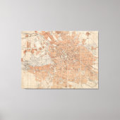 kaart van Berlijn Duitsland (1877) Canvas Afdruk (Voorkant)