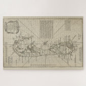 kaart van Bermuda (1752) Legpuzzel (Horizontaal)