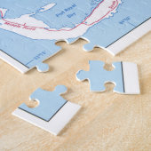 kaart van Bermuda (1976) Legpuzzel (Zijkant)