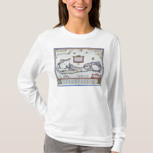 Kaart van Bermuda T-shirt