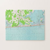  kaart van Bethany Beach Delaware (1954) Legpuzzel (Horizontaal)