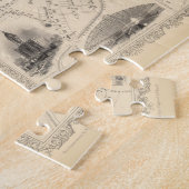 kaart van Birmingham England (1851) Legpuzzel (Zijkant)