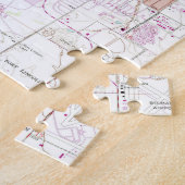  kaart van Bismark North Dakota (1962) Legpuzzel (Zijkant)