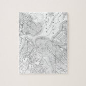  kaart van Boston (1878) Legpuzzel (Verticaal)