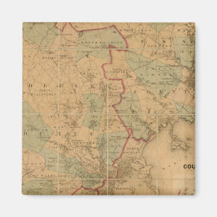 kaart van Boston 2 Magneet