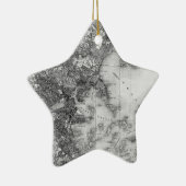  kaart van Boston Keramisch Ornament (Rechts)