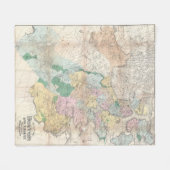  kaart van Boston Massachusetts (1896) Fleece Deken (Voorkant (Horizontaal))