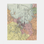  kaart van Boston Massachusetts (1903) Fleece Deken (Voorkant)