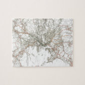 kaart van Boston Transit Line (1914) Legpuzzel (Horizontaal)