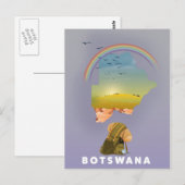 Kaart van Botswana (Voorkant / Achterkant)
