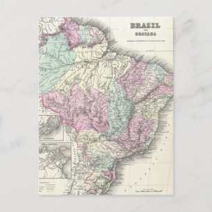  kaart van Brazilië (1855)