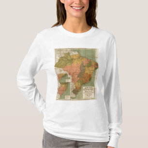 Kaart van Brazilië T-shirt