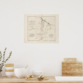 Kaart van British Guyana Poster (Keuken)