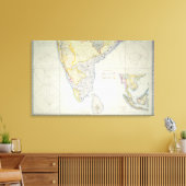 Kaart van Brits Zuid-India, 1872 Canvas Afdruk (Insitu (Woonkamer))