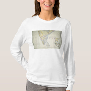 Kaart van Brits Zuid-India, 1872 T-shirt