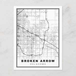 Kaart van Broken Arrow