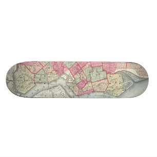 kaart van Brooklyn (1868) Skateboard