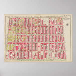  kaart van Brooklyn   George Washington Bromley Poster