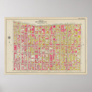  kaart van Brooklyn   George Washington Bromley Poster