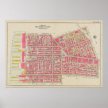  kaart van Brooklyn | George Washington Bromley