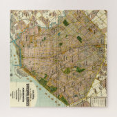  kaart van Buenos Aires Argentina (1921) Legpuzzel (Horizontaal)