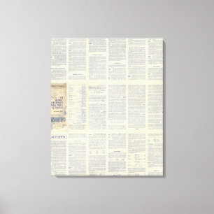 Kaart van Californië 4 Canvas Afdruk