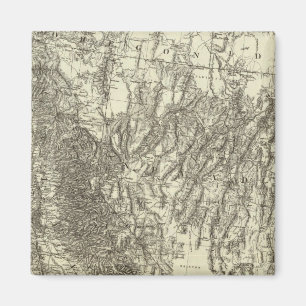 Kaart van Californië en Nevada Magneet