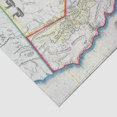Kaart van Californië Tissuepapier (Detail)