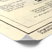  kaart van Caltanissetta Italië (1943) Poster (Hoek)