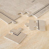  kaart van Cambridge Massachusetts (1891) Legpuzzel (Zijkant)