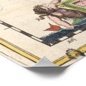 kaart van Campanië Italië (1662) Poster (Hoek)