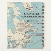 Kaart van Canada - Canada Air Mail Routes Planner (Achterkant)