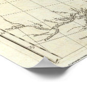 Kaart van Canada met inheemse Amerikaanse dorpen Poster (Hoek)