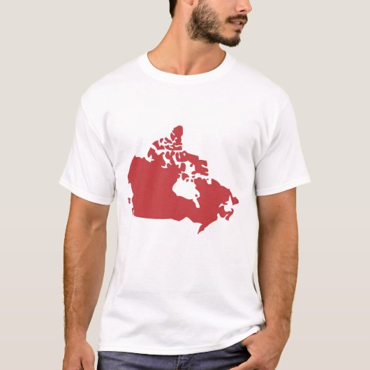 Kaart van Canada T-shirt (Voorkant)
