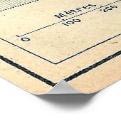 kaart van Cannes France (1921) Poster (Hoek)