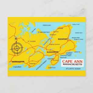 Kaart van Cape Ann Massachusetts